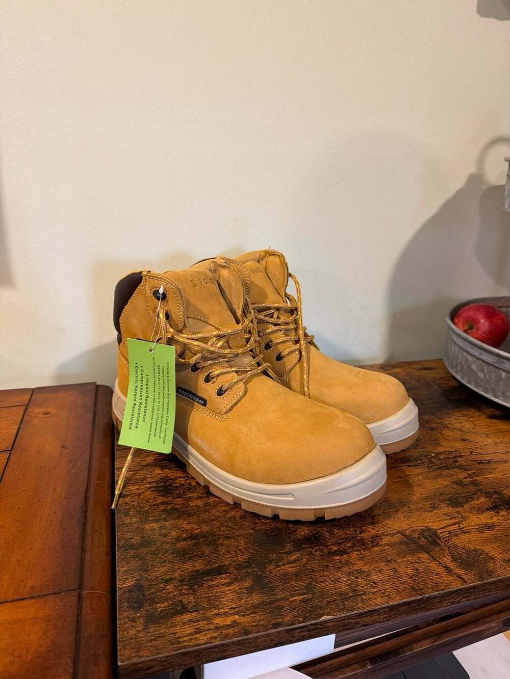 S Fellas by Genuine Grip Poseidon 6052 Wheat Composite Toe Waterproof Work Boots